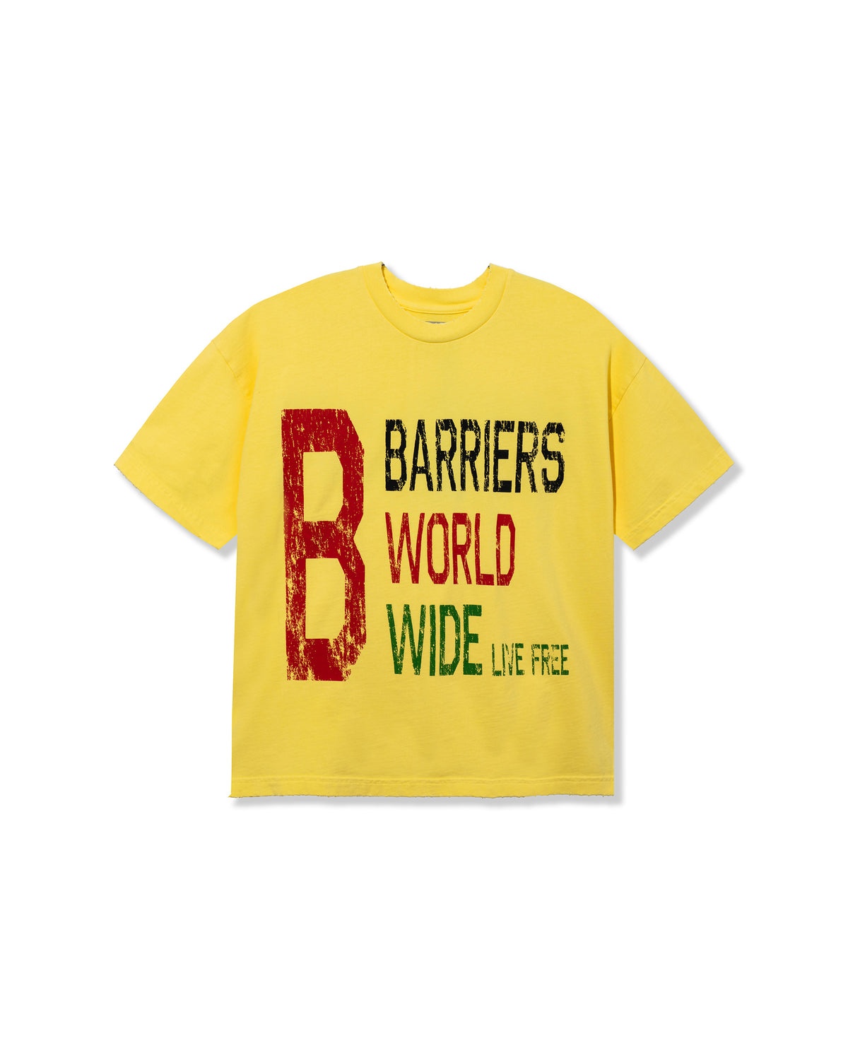 Barriers Flag SS T-Shirt - Yellow Barriers Flag SS T-Shirt - Yellow