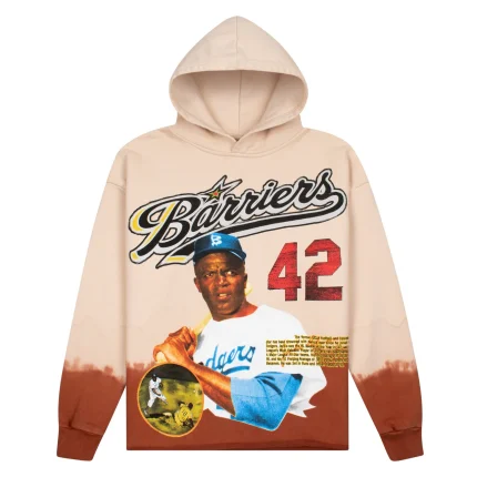 Barriers Jackie Robinson Hoodie Cream