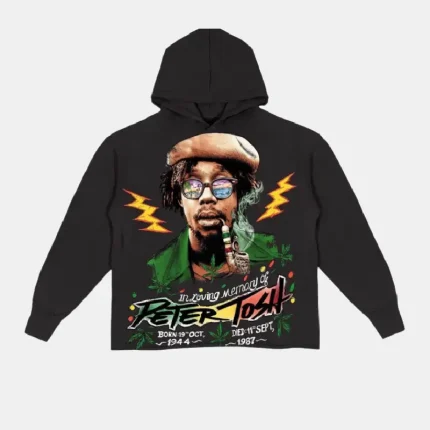 Obstacles Black Peter Tosh Hooded Sweatshirt