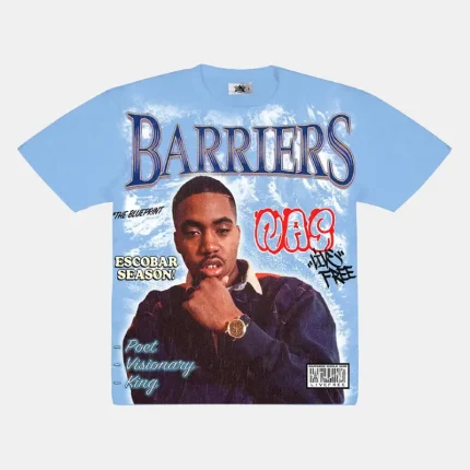 Sky Blue Barriers Escobar Season T-Shirt